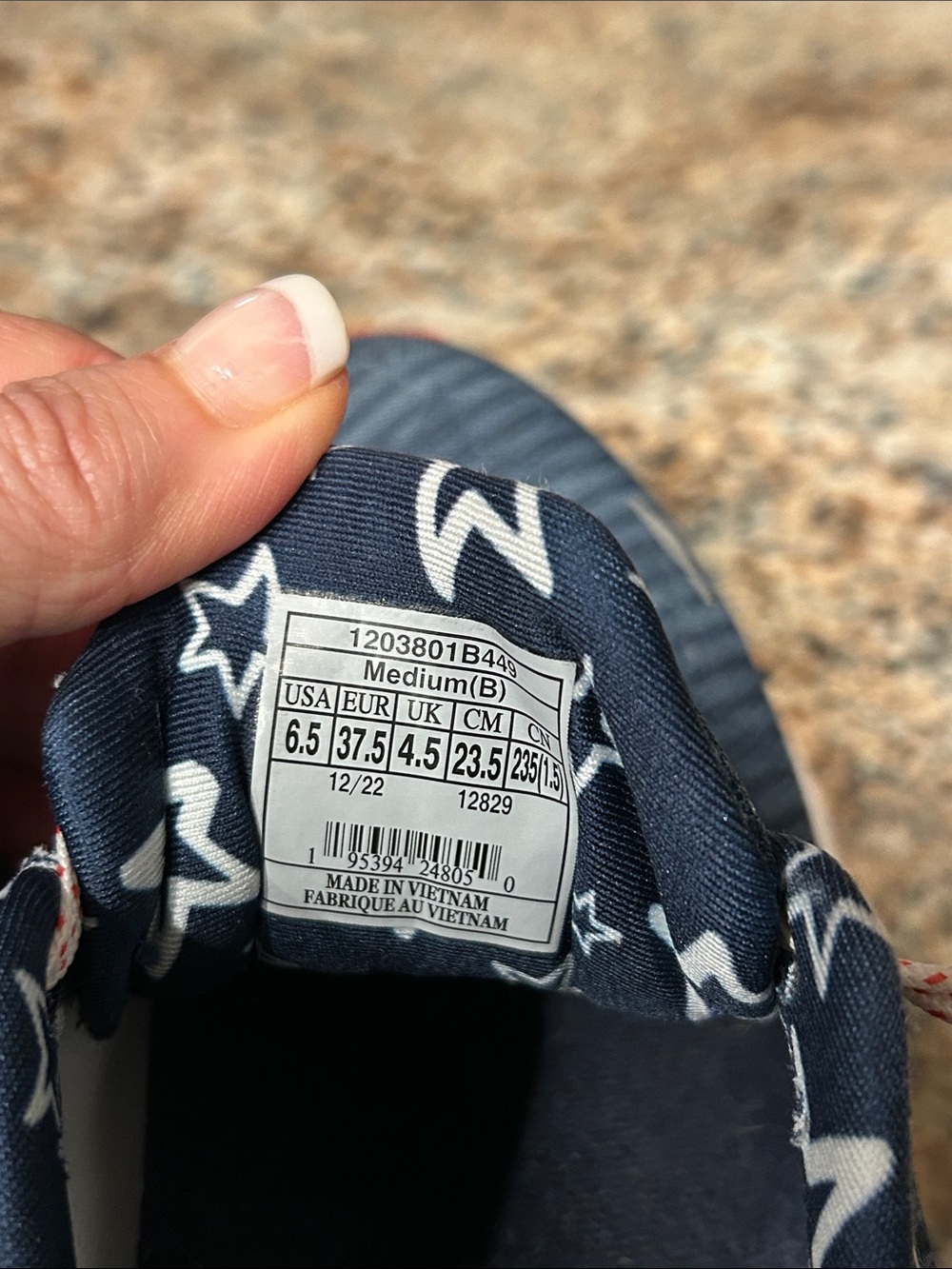 Brooks Ghost 15 Patriotic Stars Red White & Blue Lace-Up Running Shoes 6.5 - Picture 7 of 9